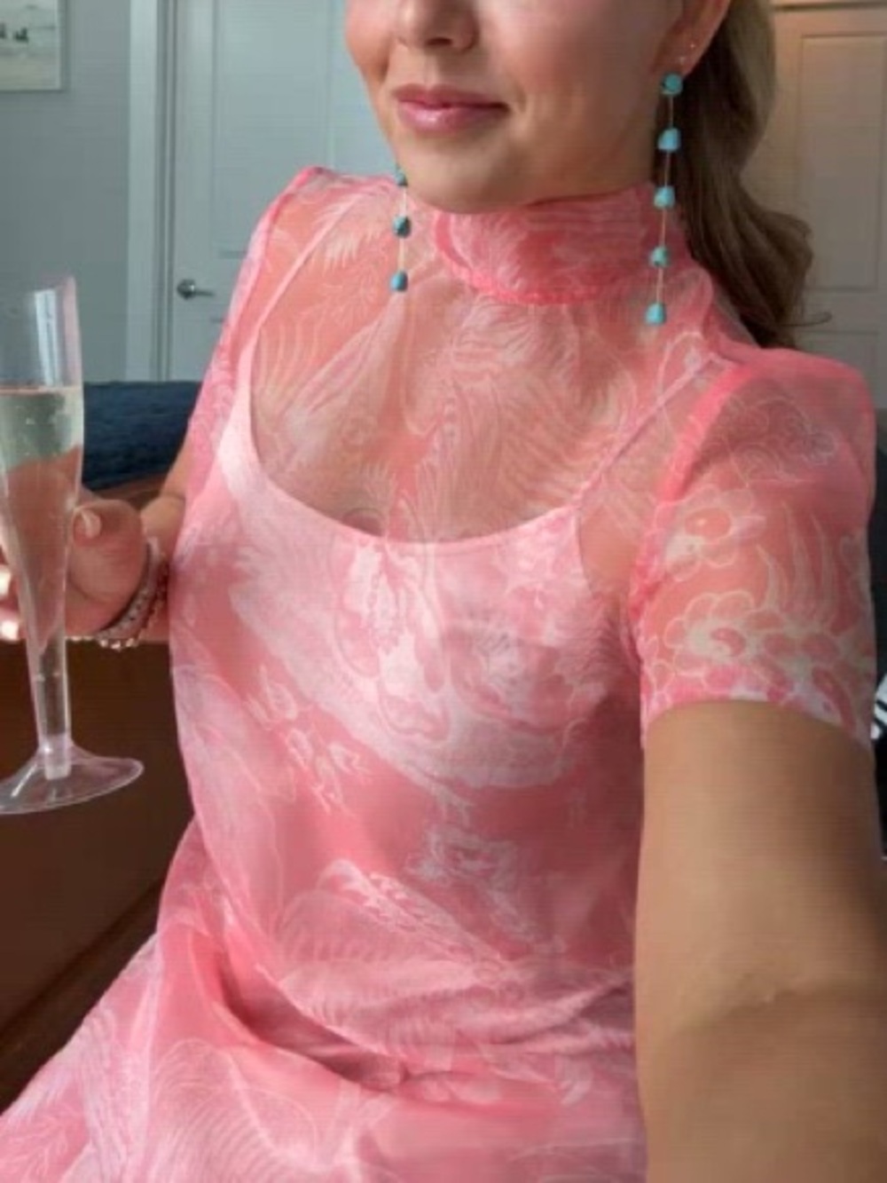 STAUD Calluna Cherry Blossom Maxi Dress - NWT - Picture 3 of 10